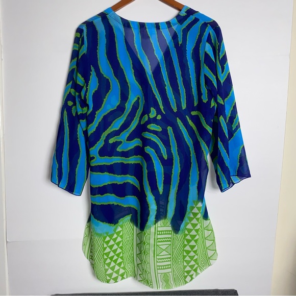 Peppermint Bay Womens Blouse Ladies Tunic Dress Woman's Top Shirt Sz Medium - Picture 2 of 7